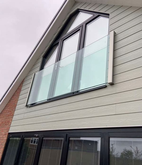 Stunning Frameless Glass Juliet Balcony