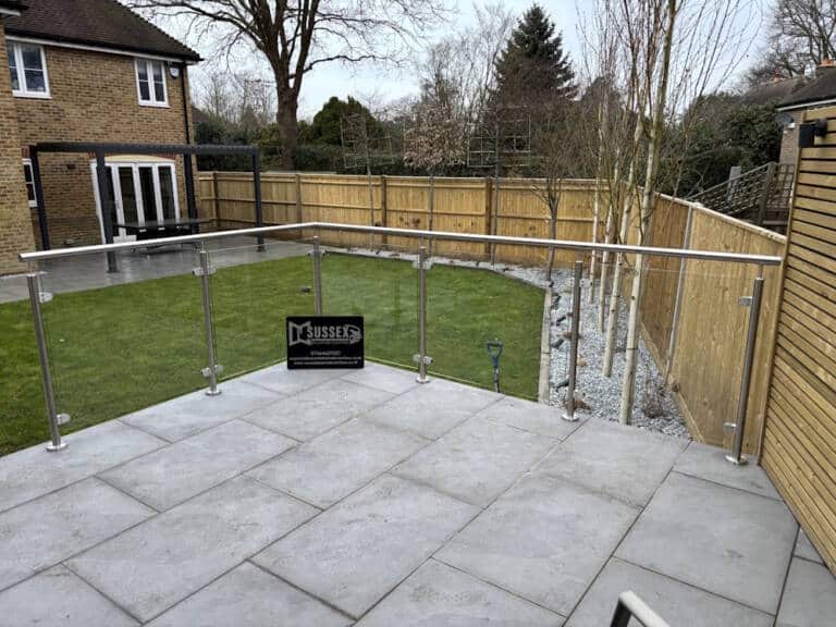 Post and Rail Glass Balustrade