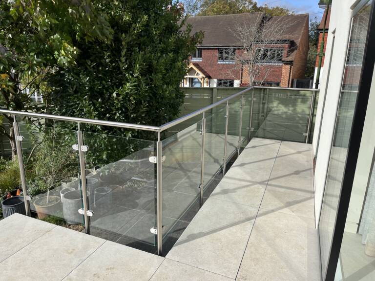 Post and Rail Glass Balustrade